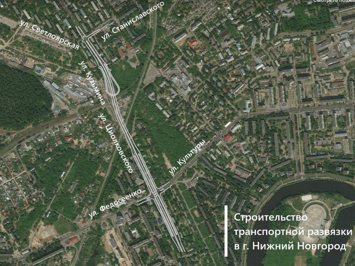 Строительство развязки на улице Циолковского начнется в мае
