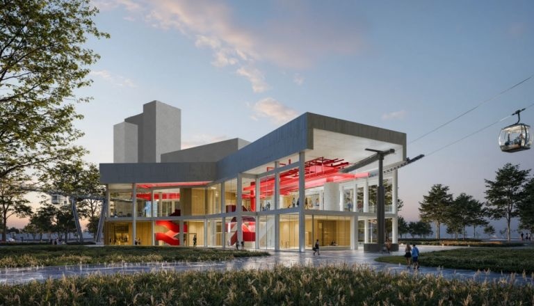 Нижегородцам рассказали, как иде строительство канатной дороги через Оку - фото 1