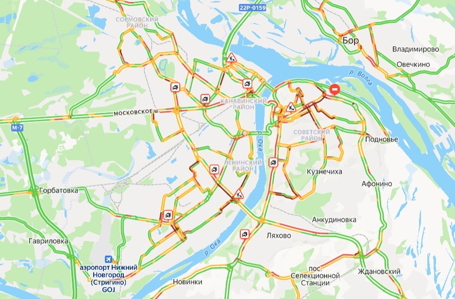 Нижегородцы снова застряли в жутких пробках вечером 30 января  - фото 1
