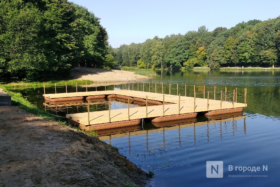 Понтон на Первом озере Щелоковского хутора демонтировали для безопасности