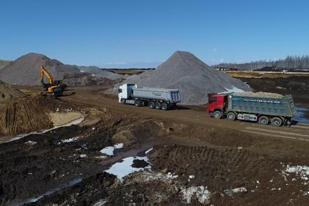 Карстовые пустоты заполнят при строительстве трассы М-12 в Нижегородской области