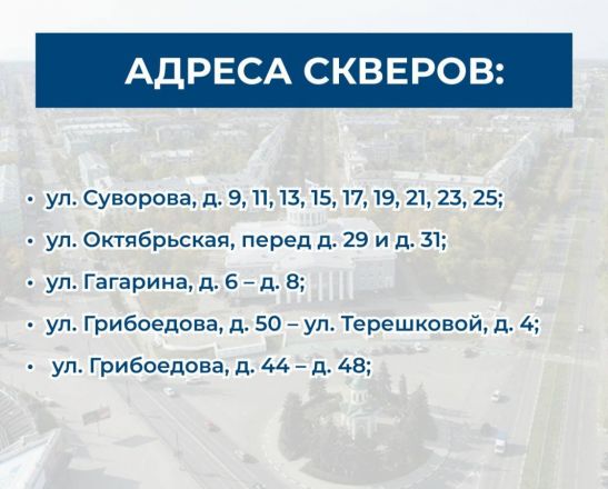 Десять скверов благоустроят в Дзержинске - фото 3