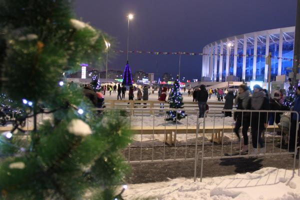 Рождественский городок и современный каток открылись на территории стадиона «Нижний Новгород»