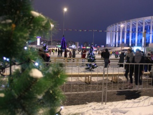 Рождественский городок и современный каток открылись на территории стадиона «Нижний Новгород»
