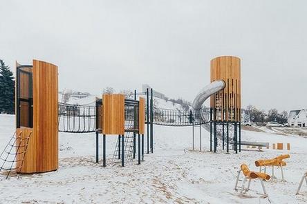 Современная детская площадка открылась на Нижне-Волжской набережной