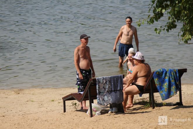 Спасение от адского пекла: фоторепортаж с пляжей Нижнего Новгорода - фото 48