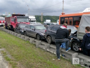 Стала известна причина столкновения восьми автомобилей на Мызинском мосту