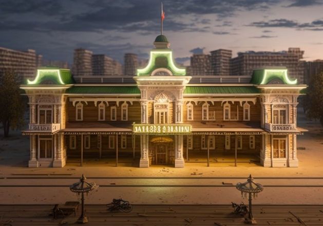 Нейросеть показала, как мог выглядеть главный дом Нижегородской ярмарки в разных киновселенных - фото 6