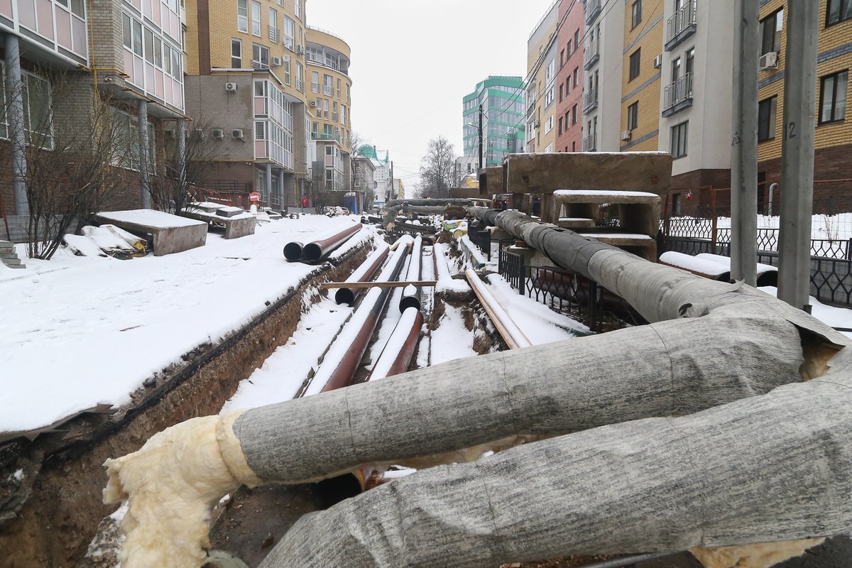 Почти 250 мест раскопаны из-за проблем с теплосетями в Нижнем Новгороде