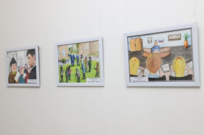 Выставка рисунков &laquo;Работа депутата глазами юного художника&raquo; открылась в региональном парламенте - фото 3